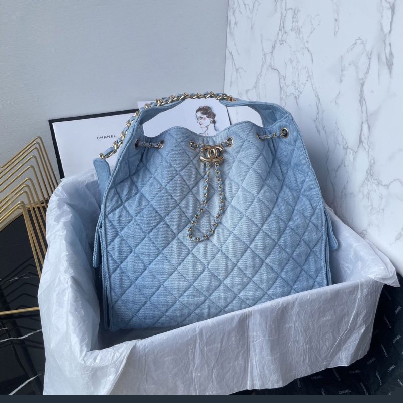 Ch*el top handle bags